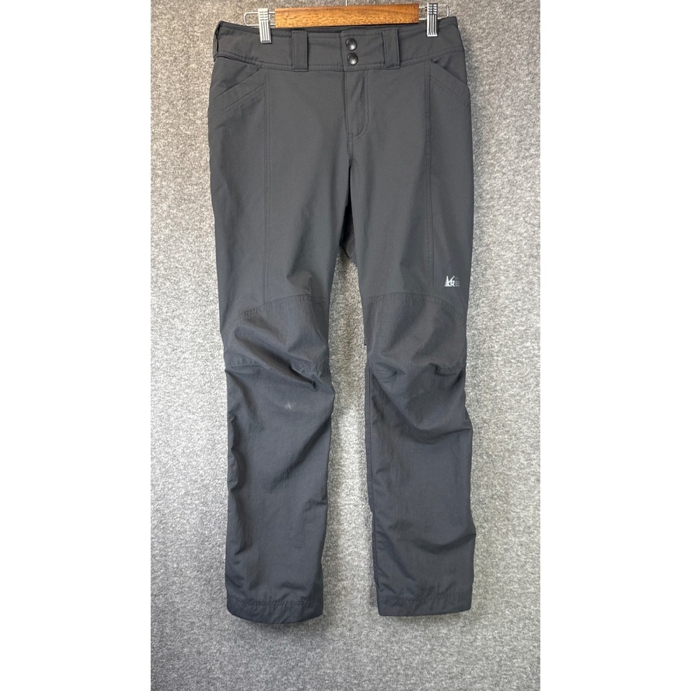REI Screeline Hiking Pants Women 6 Black Articulated Knee Stretch Outdoor 892621